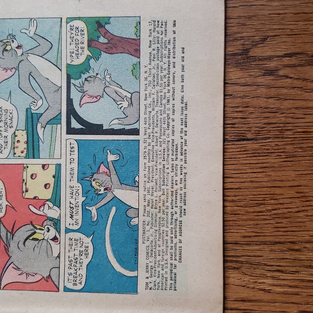 Vintage 60s Tom And Jerry Vol. 1 No. 202 Dell Comics Comic Book - Picture 3 of 15